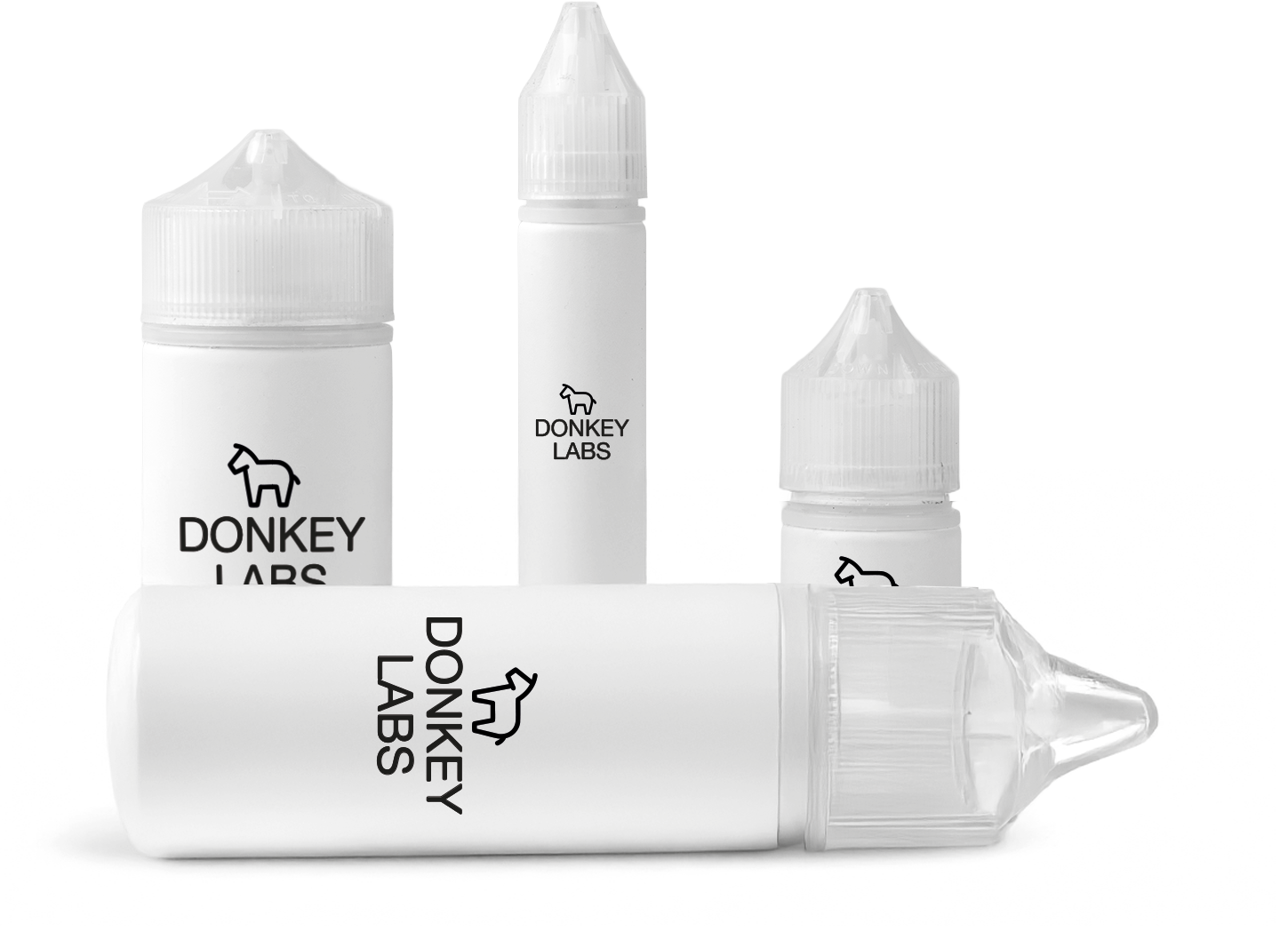 Donkey Labs premium vape production bottles and equipment